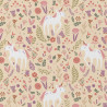 Acryl Coated Cotton JOLICORN Wheat / Pink